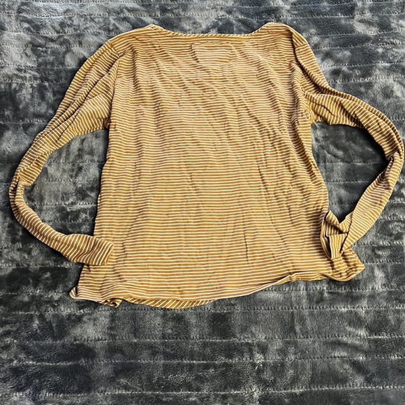 Maeve Square neck Striped Long sleeve Top - Picture 5 of 9